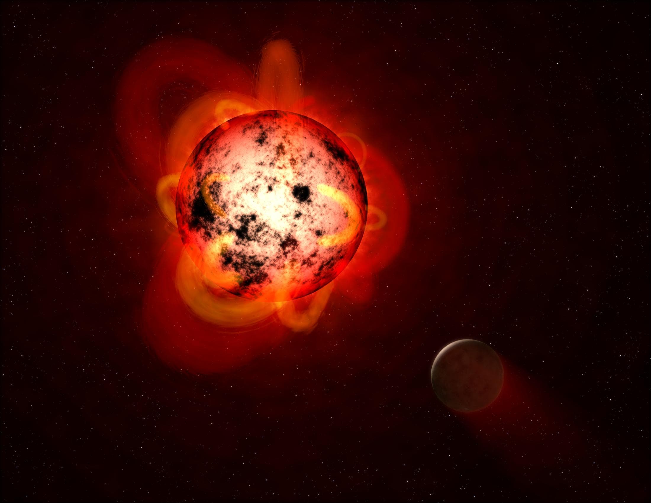 A red dwarf star — the universe's last candle